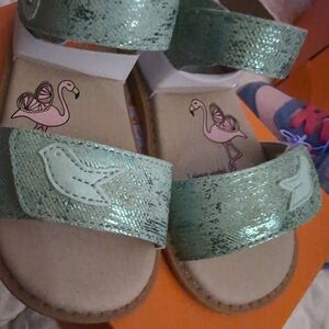 Livie & Luca Shimmering Kids Sandals In Mint New With Box